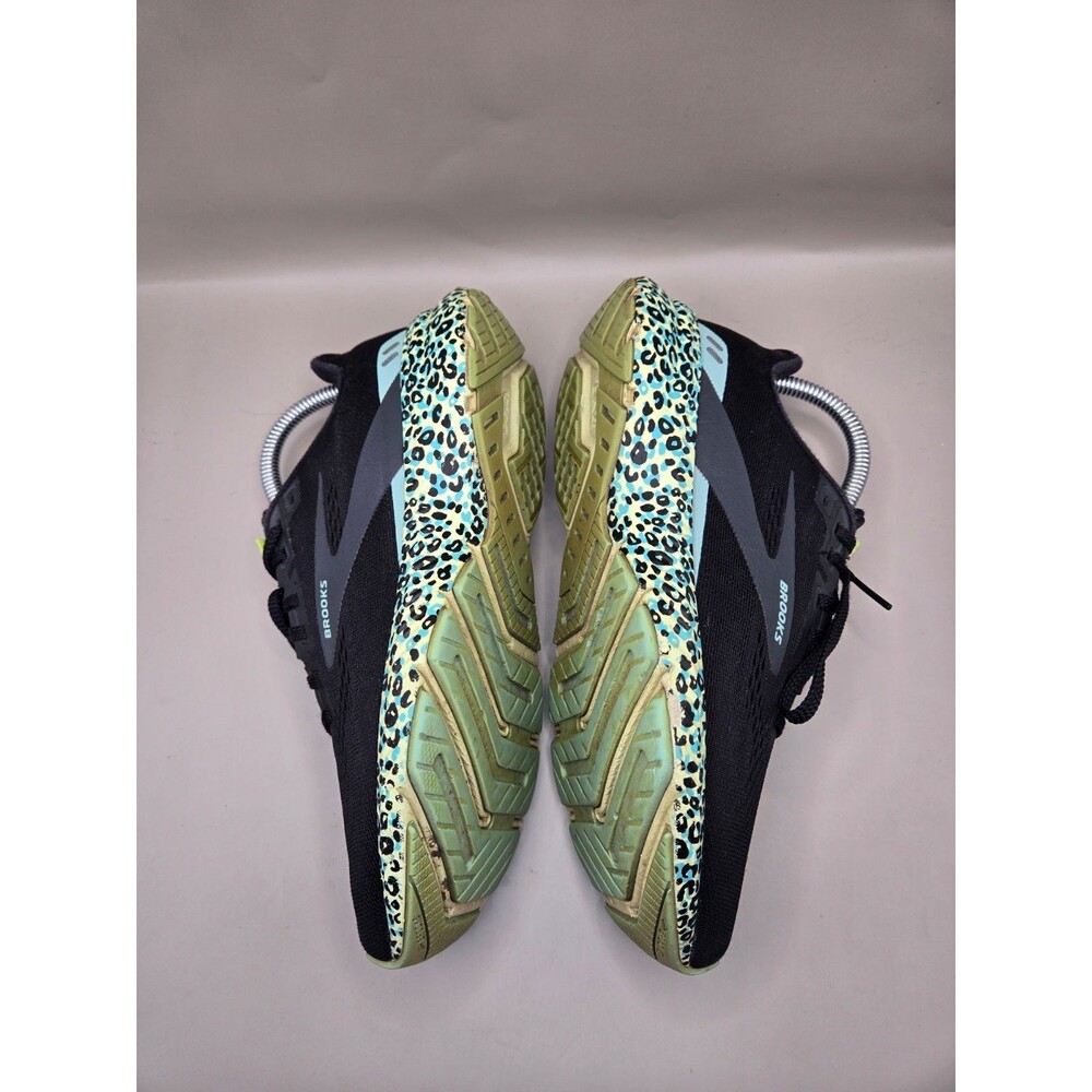 Brooks Launch 8 Shoes Women's 8 Black Leopard Cheetah Running Athletic Sneakers - Picture 6 of 9
